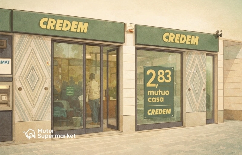 nuovi mutui credem spread negativo